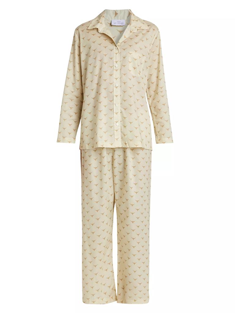 Pour Les Femmes Long Horn Cotton Pajamas