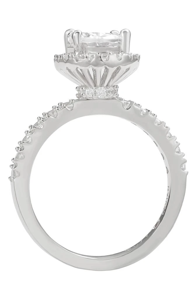 Suzy Levian Sterling Silver Oval Cubic Zirconia Ring 4