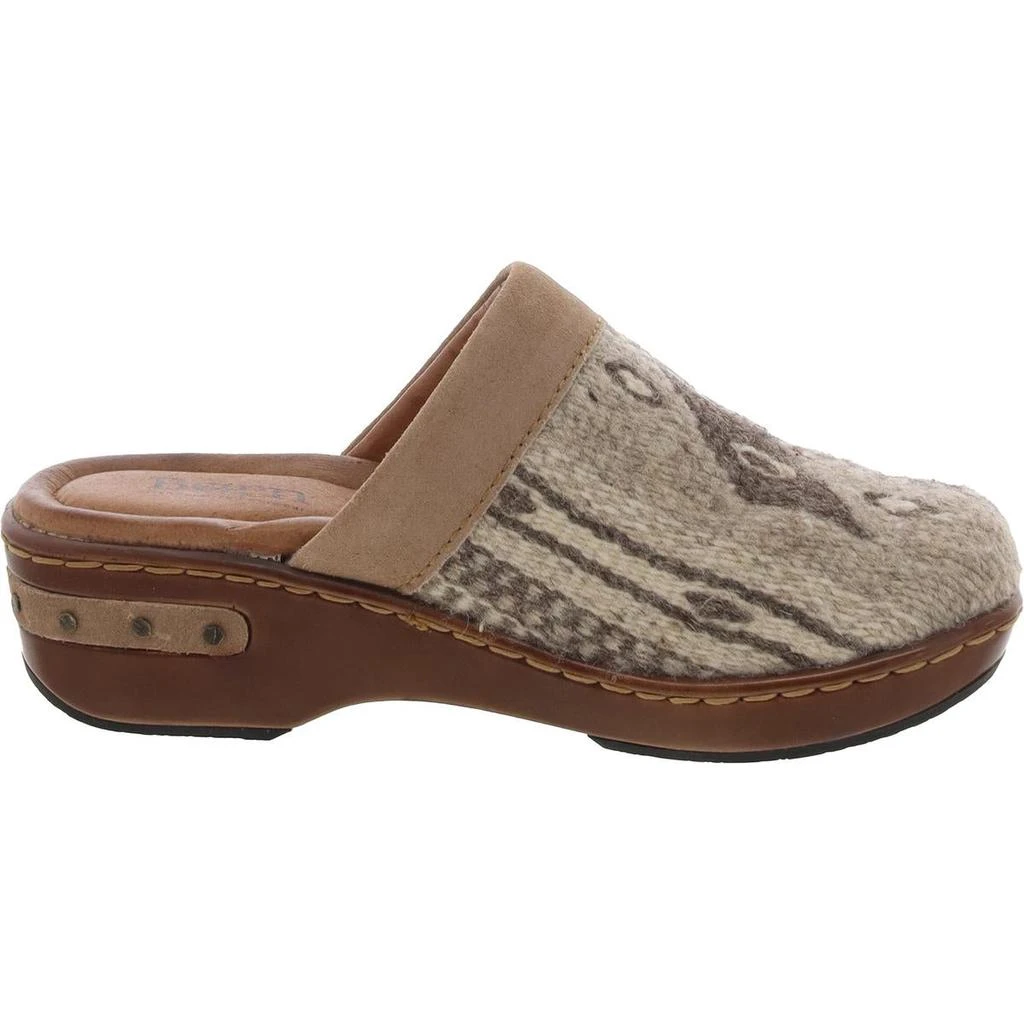 Born BANDY Womens Printed Leather Clogs 2