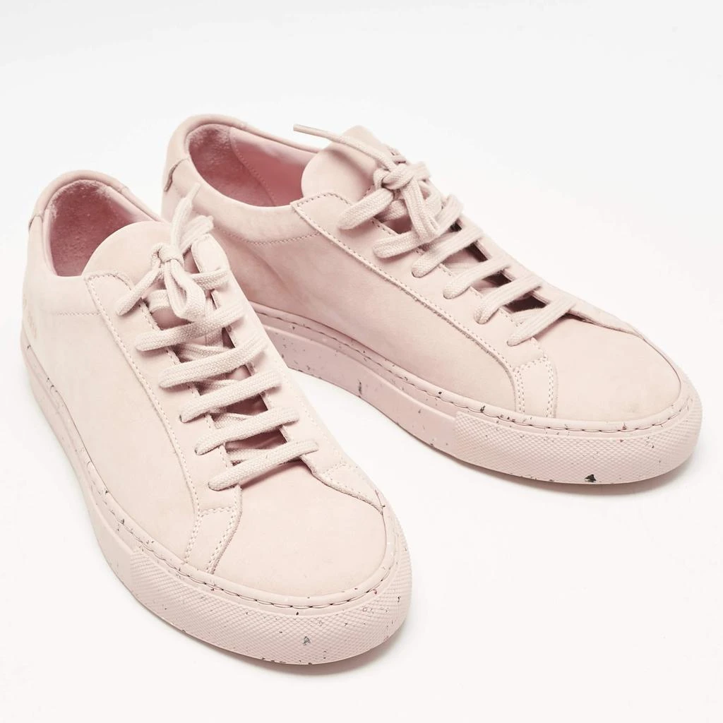 Common Projects Common Projects Blush Pink Nubuck Leather Achilles Low Top Sneakers Size 37 4
