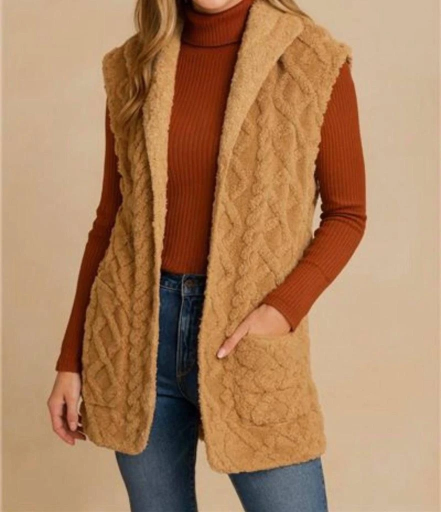 Pine Apparel Pine Apparel - Jacquard Hoodie Stroller Vest