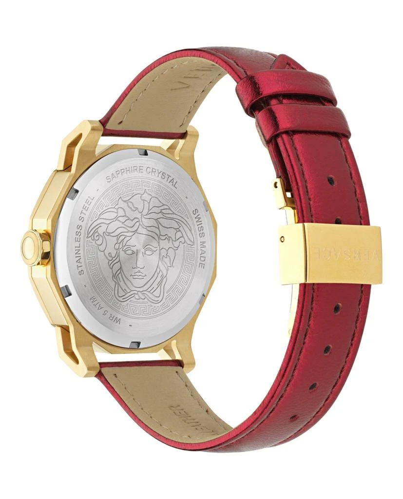 Versace Medusa Deco Leather Watch 3