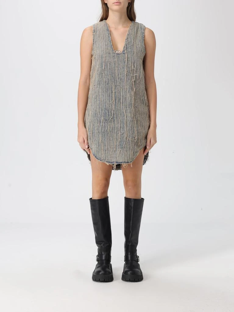 white christmas dresses Blue B Sweetheart Cut Out Mini Denim Dress