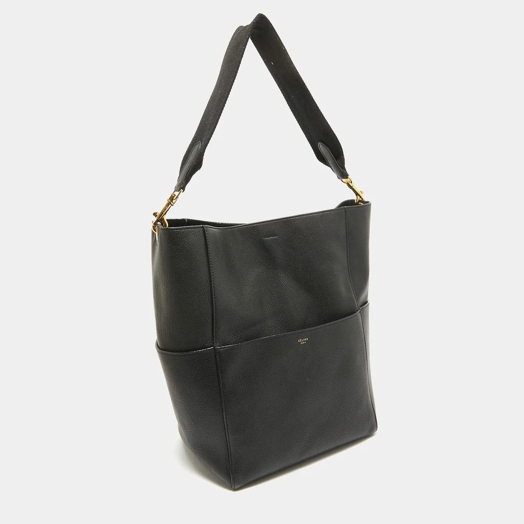 Celine Celine Black Leather Sangle Bucket Bag 3