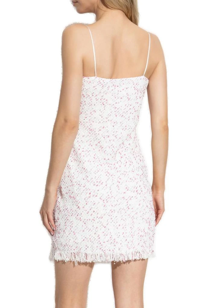 Balmain Balmain Frayed Hem Tweed Mini Dress 3