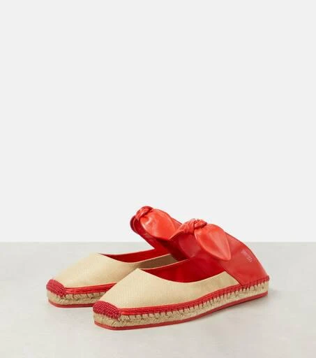 Jimmy Choo Reka leather and raffia espadrilles 5