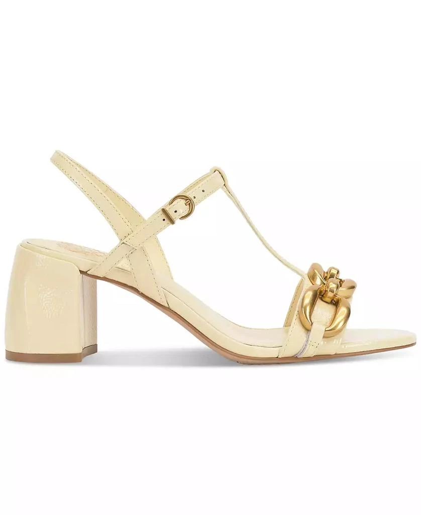 Vince Camuto Women
s Chirie Chain T-Strap Block-Heel Sandals 2