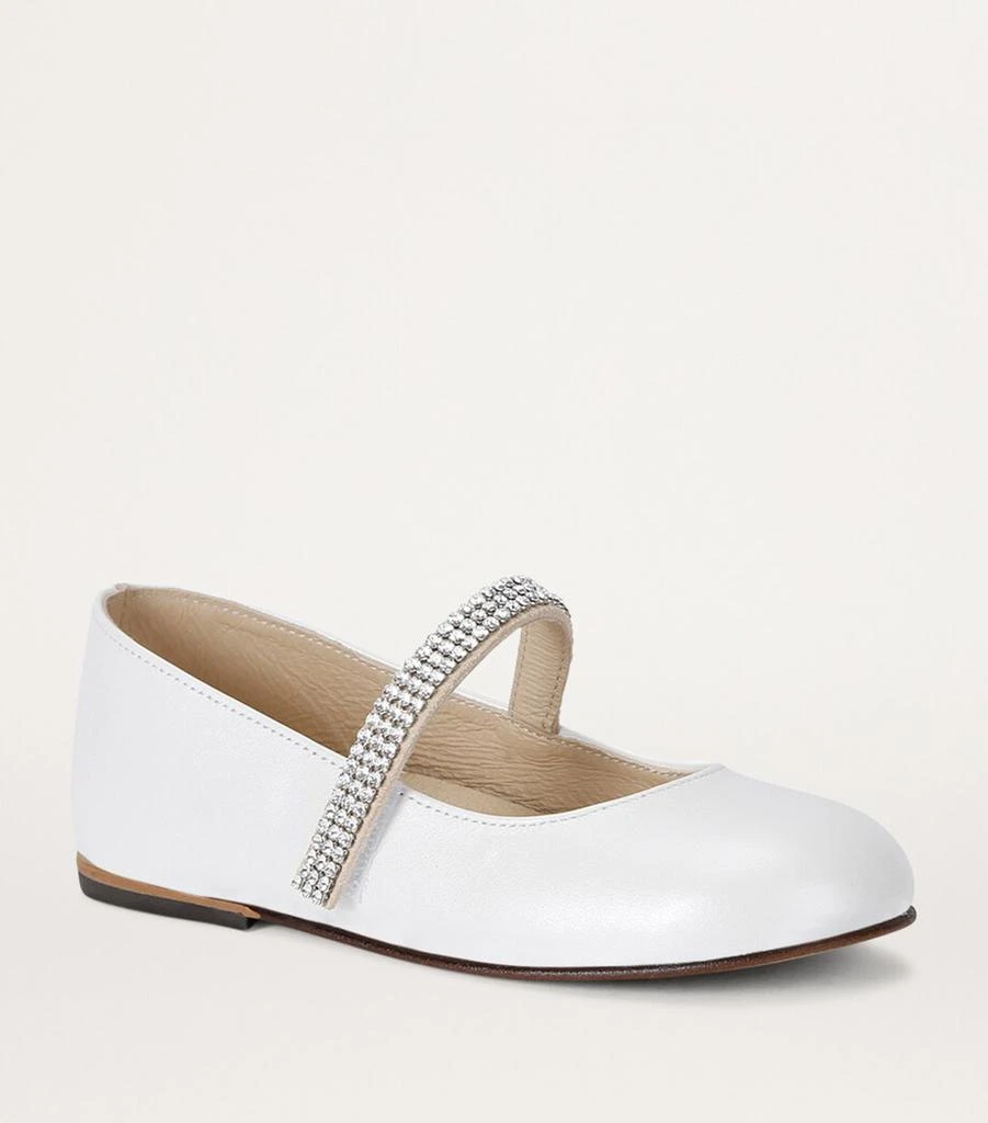 Babywalker Leather Embellished Ballet Flats 3