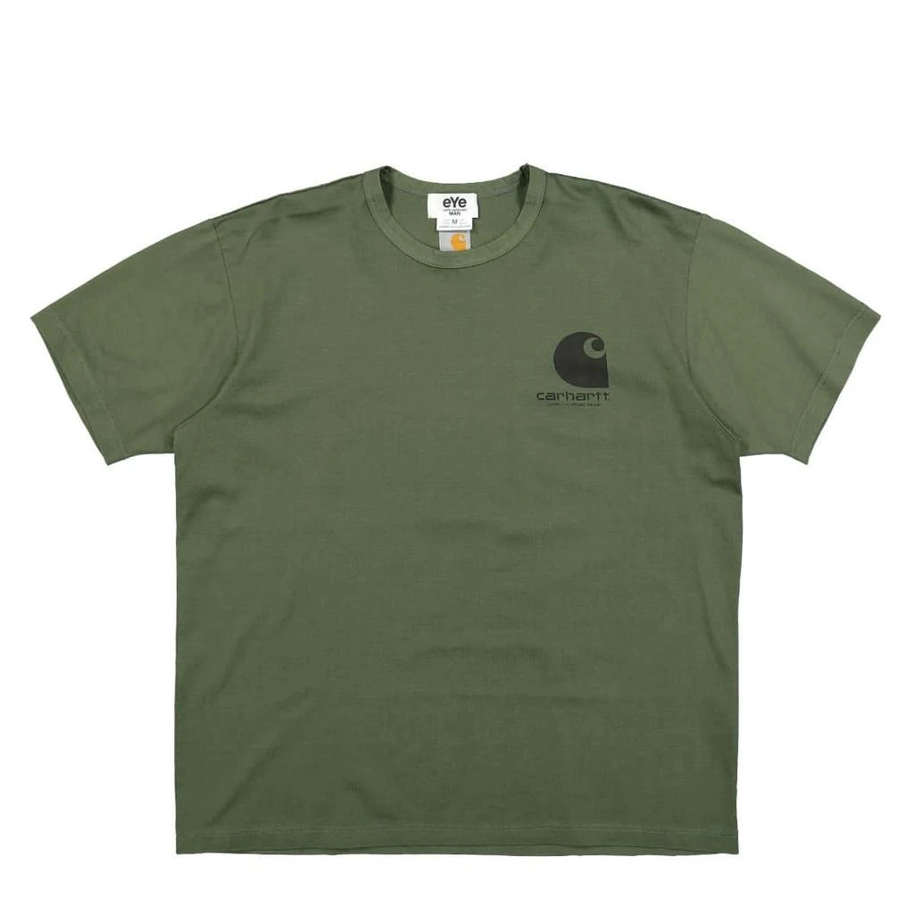 Junya Watanabe Junya Watanabe X Carhartt WIP Logo Printed Crewneck T-Shirt 1