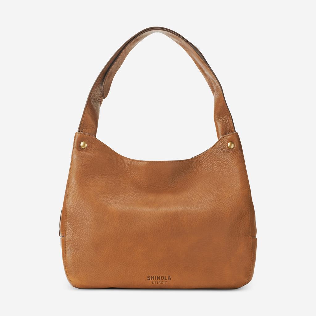 Shinola Shinola The Snap Tan Natural Grain Leather Shoulder Bag 20217385