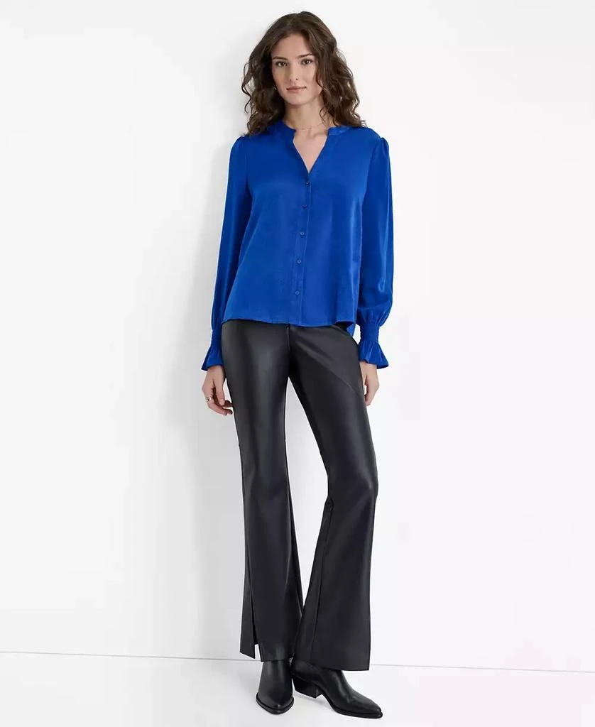 DKNY Women's Split-Neck Blouse 4