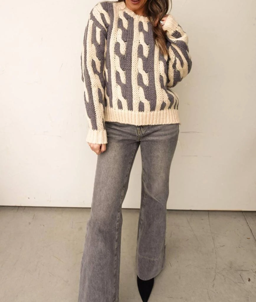 En Creme En Creme - Abstract Chunky Knit Sweater 3
