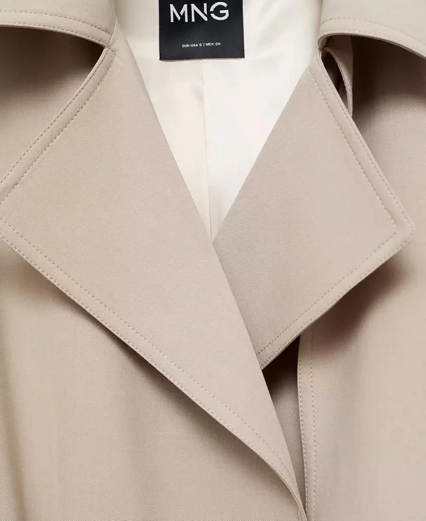 Mango Women's Oversized Belted Trench Coat 3