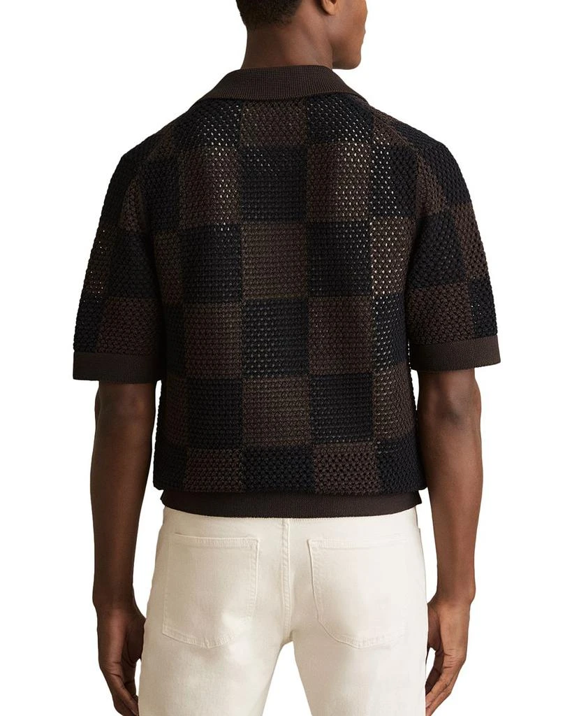 REISS Alfred Short Sleeve Crochet Shirt 3