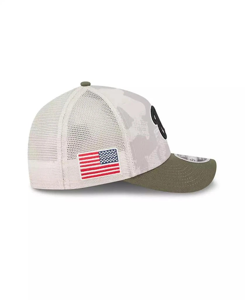 New Era Men's Light Beige/Olive Washington Nationals 2025 Armed Forces Day 9FORTY M-Crown A-Frame Adjustable Hat 6