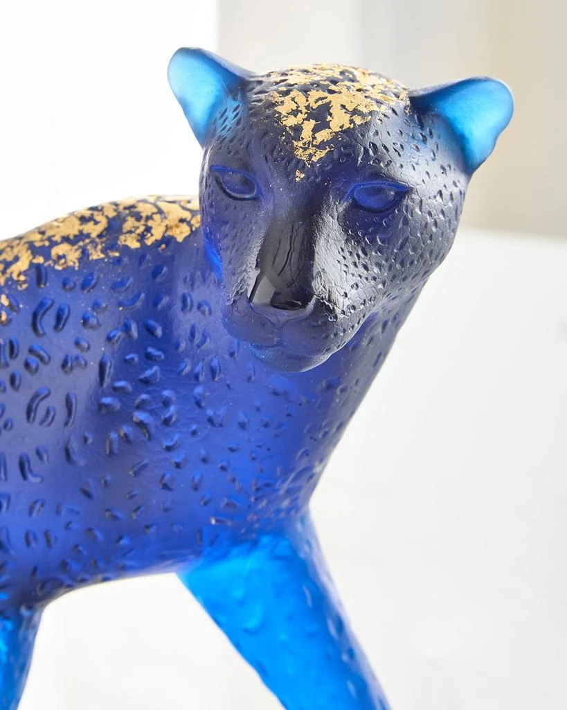 Daum Leopard Leaded Crystal Statue 4