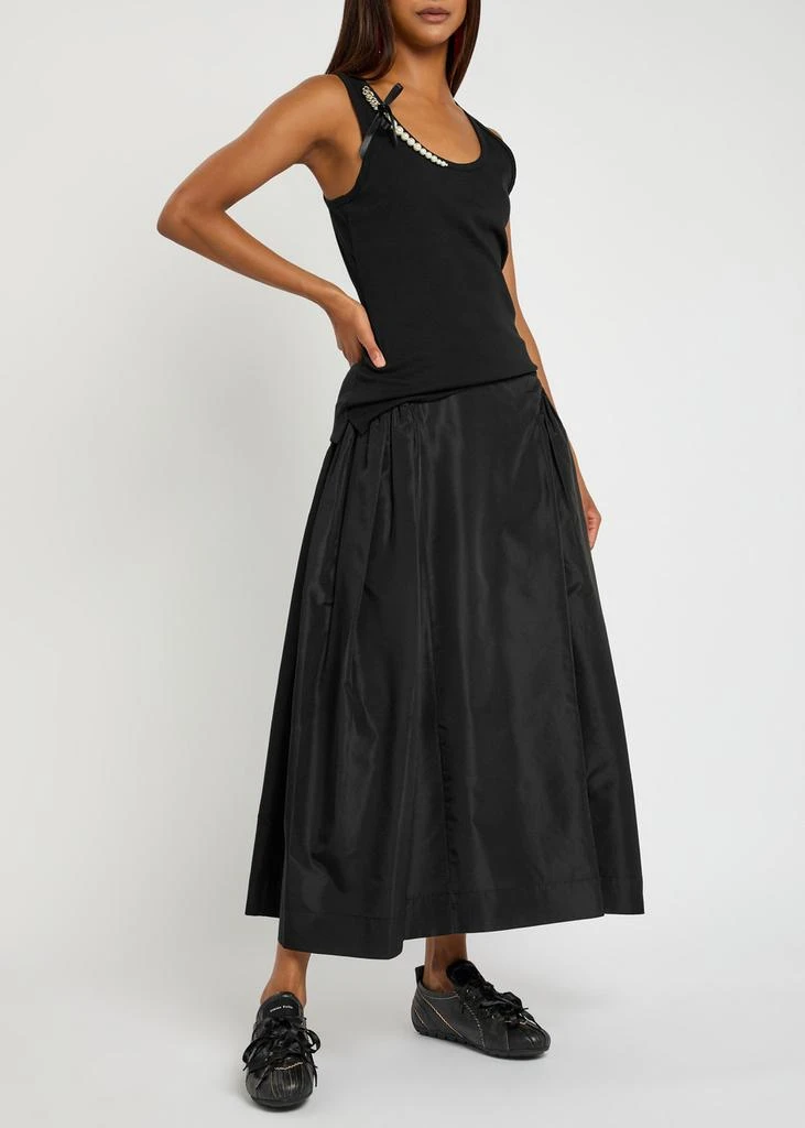 Simone Rocha Pearl Chain Sculpt cotton tank 4