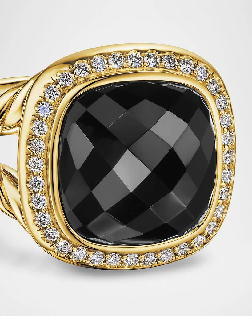 David Yurman Albion Ring with Gemstones and Diamonds in 18K Gold, 11mm 2