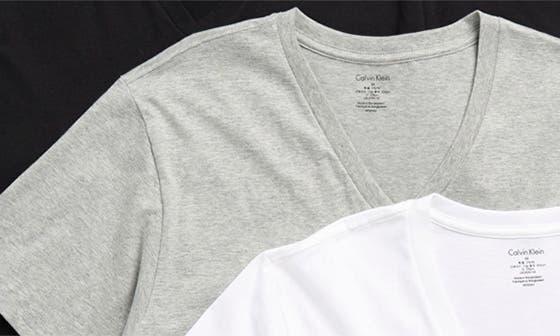 Calvin Klein 3-Pack Cotton V-Neck T-Shirt