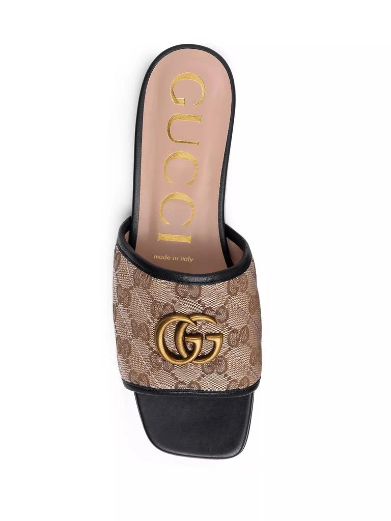 Gucci Original GG Canvas Slides with Double G 4