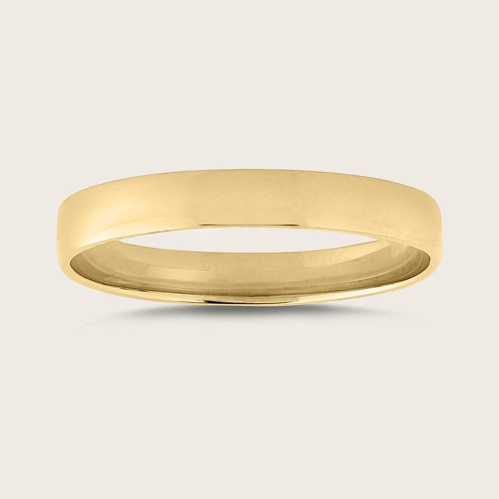 Pajure 14k Yellow Gold Bold Stacker Band Ring 4