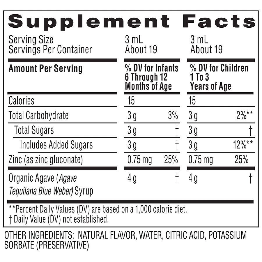 ZarBee's Naturals Baby Agave Cough Syrup + Immune, Natural Grape Natural Grape 4