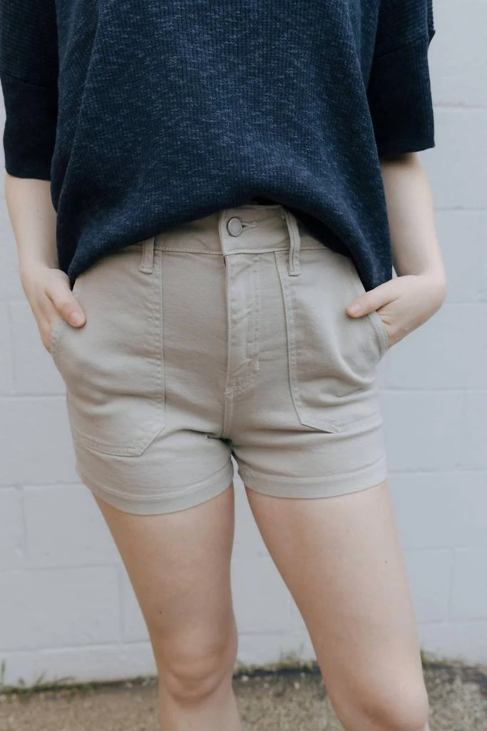 JUST BLACK DENIM Just Black Denim - High Rise Utility Cargo Short 4