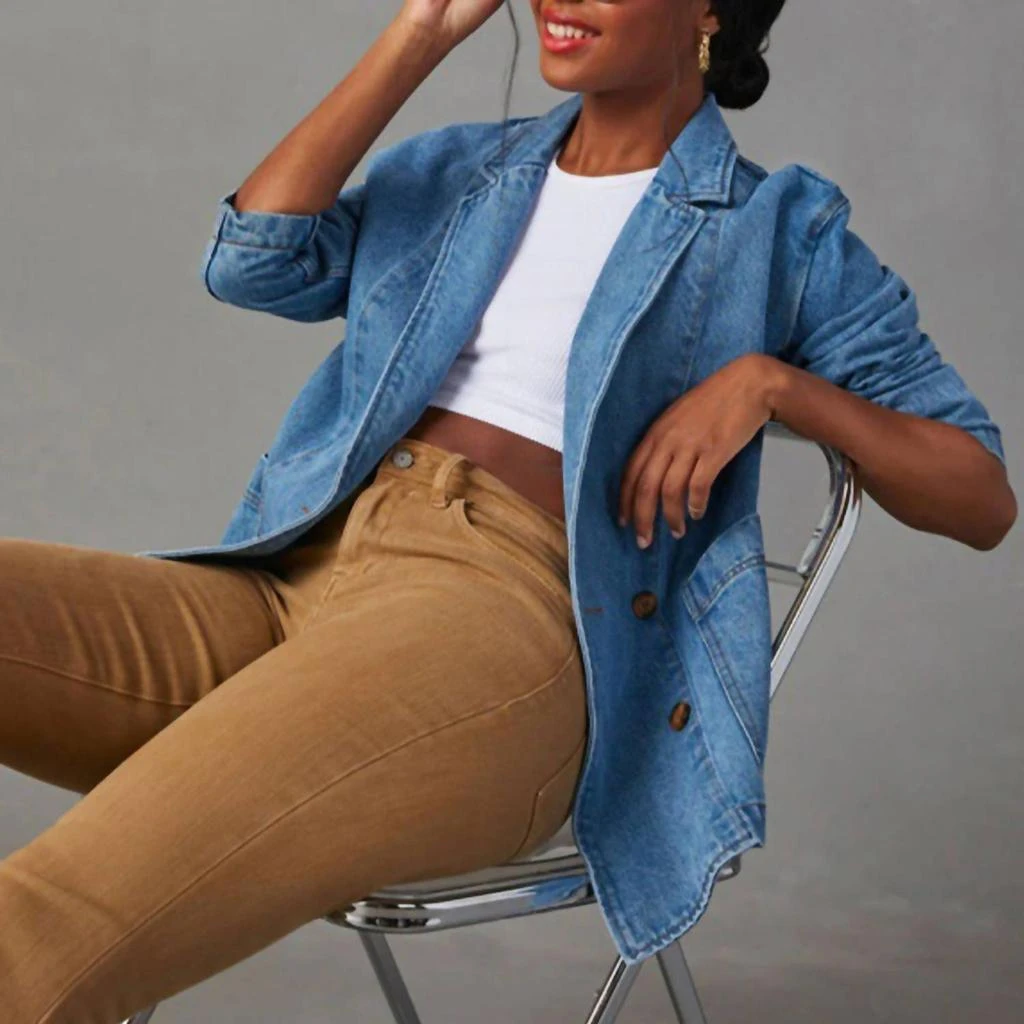 Rosa Clothing Rosa Clothing - Dynever Washed Blazer 4