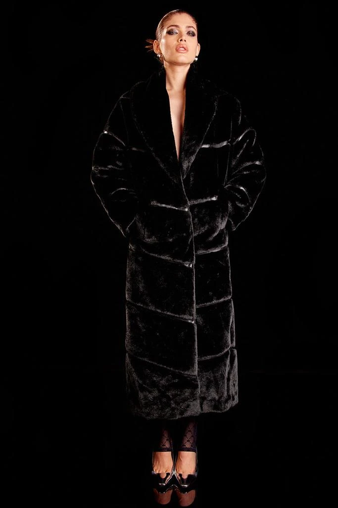 Alo Faux Fur Cascade Jacket - Black 1