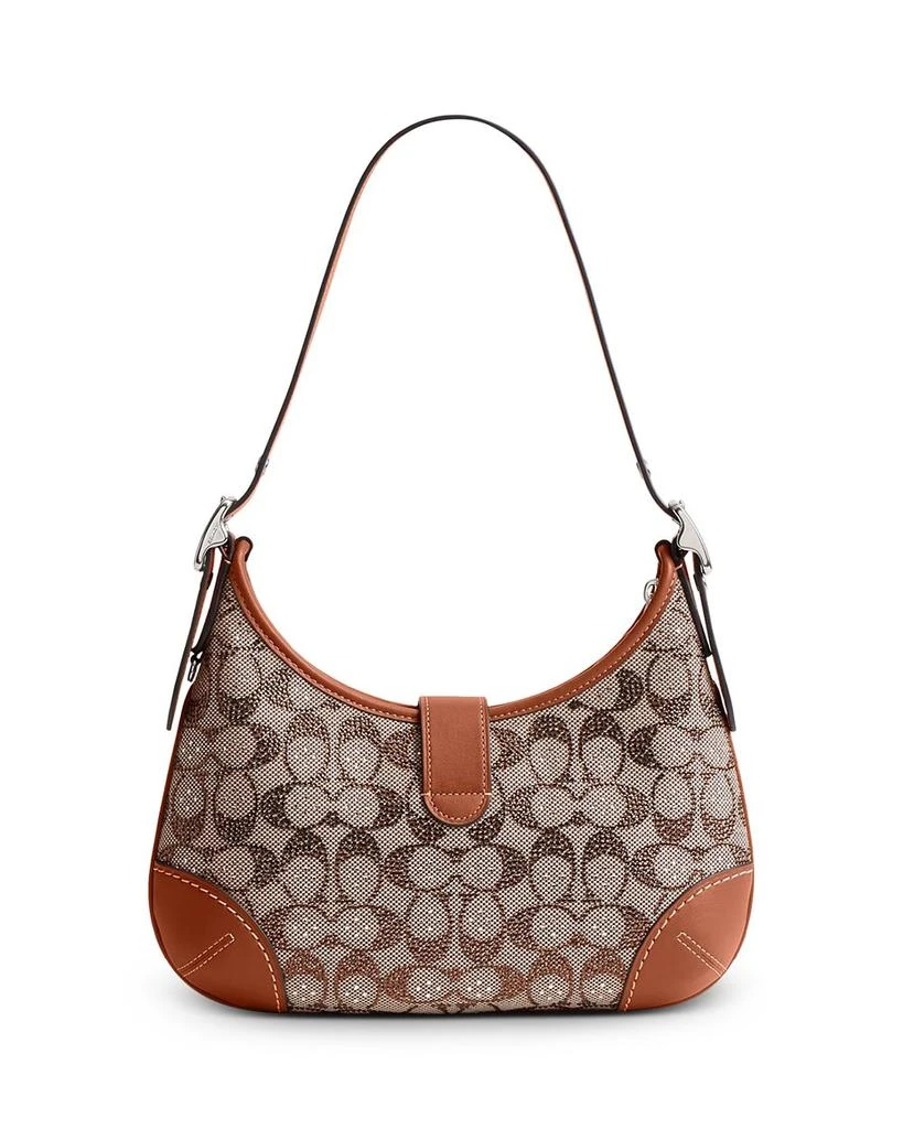 Coach Hamptons Hobo Bag in Crystal Signature Jacquard 4