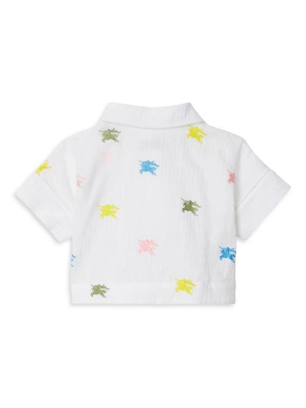Burberry Baby's Equestrian Knight Shirt & Bubble Pants Set 3