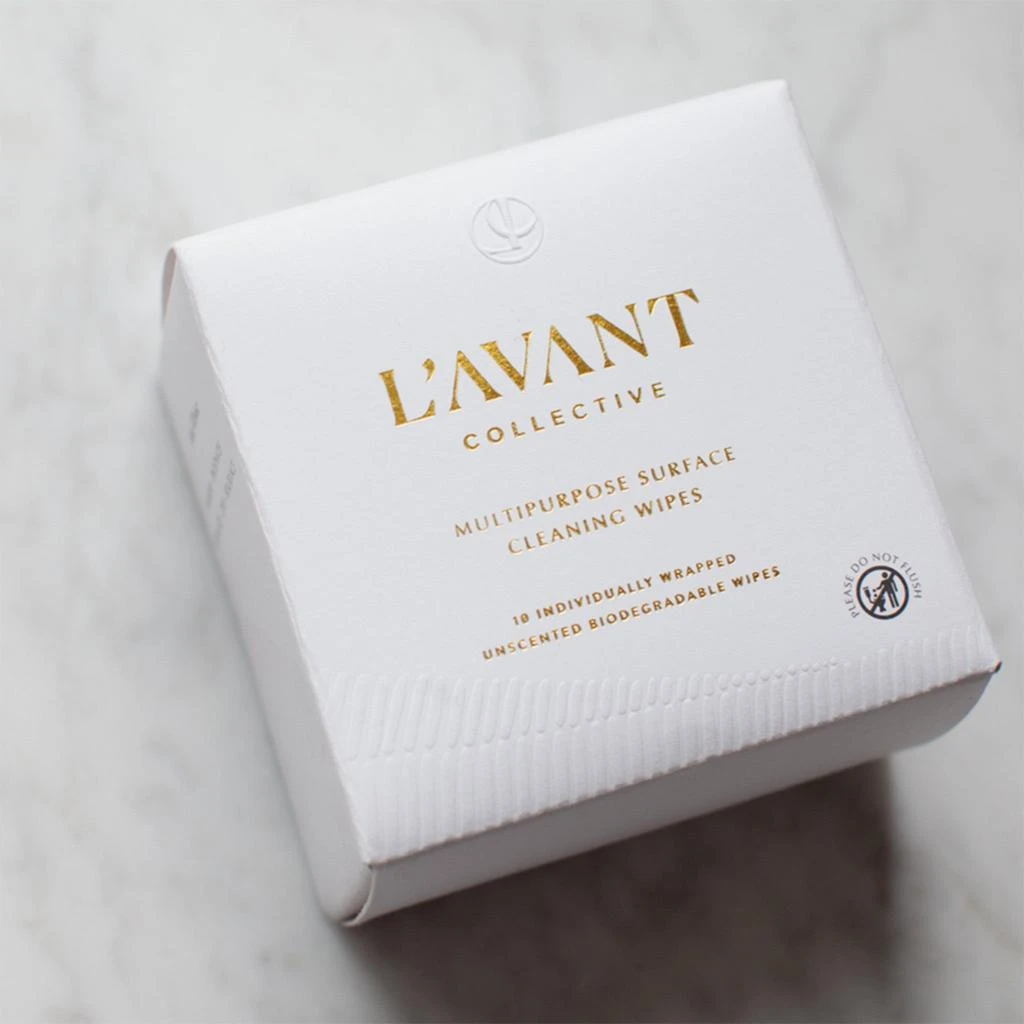 L’Avant Collective Unscented Individually Wrapped Biodegradable Cleaning Wipes 6