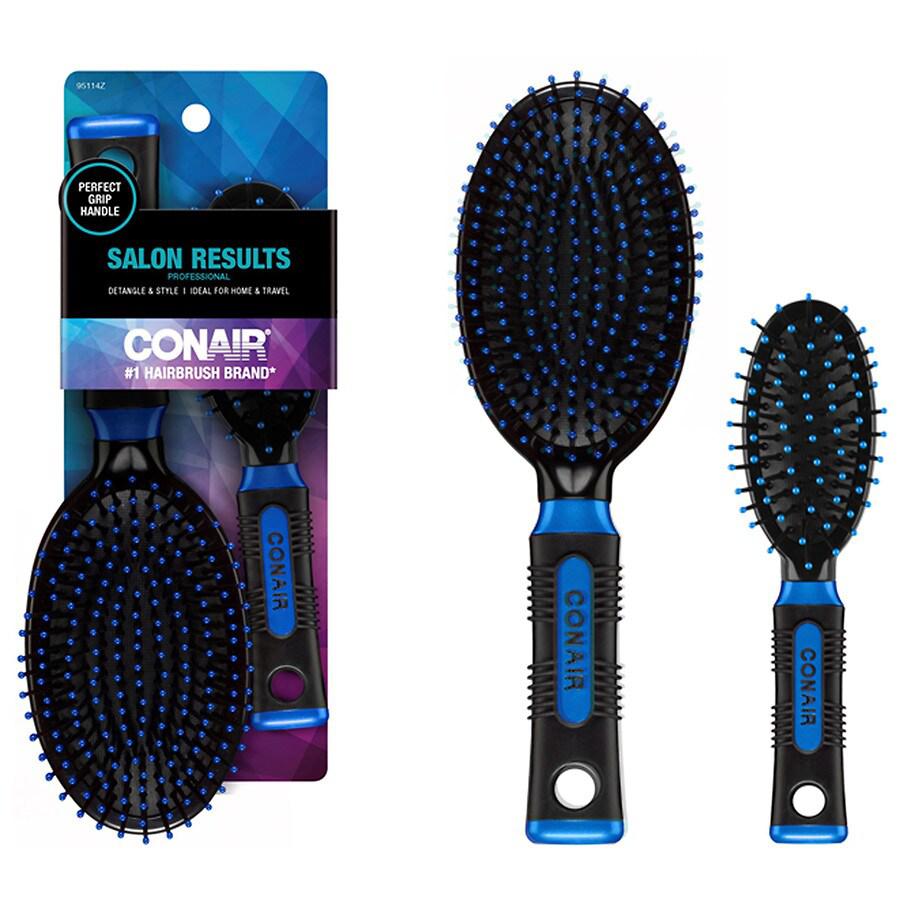 Conair Professional Cushion Hairbrush, 2pc Multi-Size Set