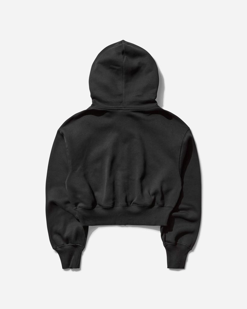 NIKE Women's Phoenix Fleece Loose Cropped Full-Zip Hoodie Black