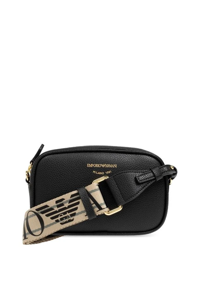 Emporio Armani Emporio Armani Logo Detailed Zip-Up Crossbody Bag 1
