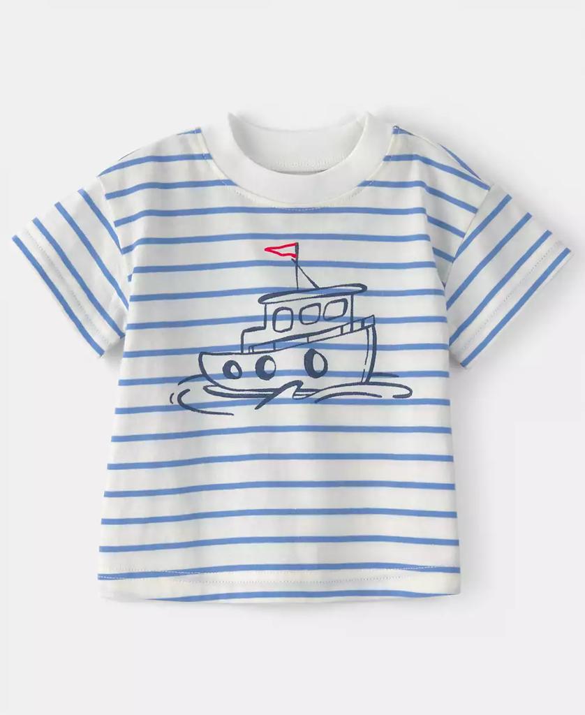 Carter's Carter’s Baby Boys' Nautical Polo Shirt, Short-Sleeve T-Shirt & Shorts, 3-Piece Set