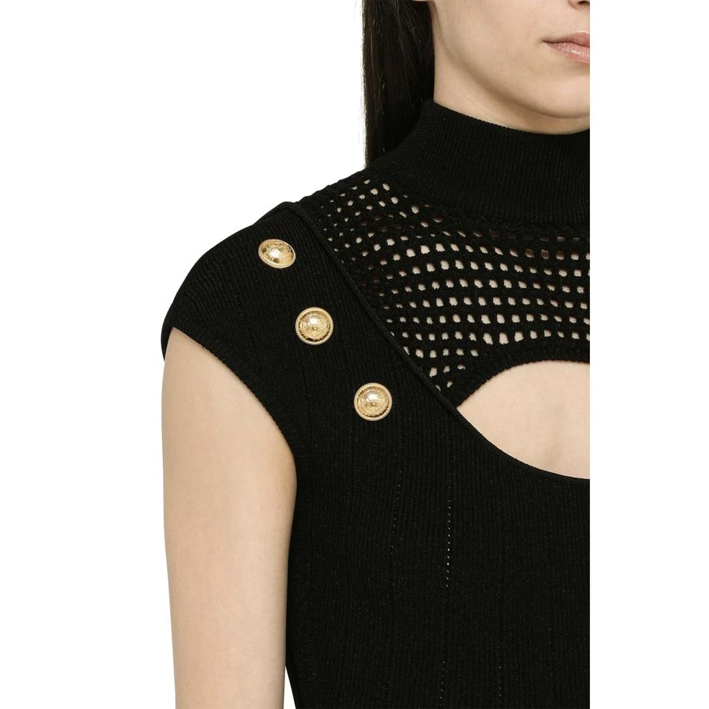 Balmain Balmain Knitted Sheath Dress 4