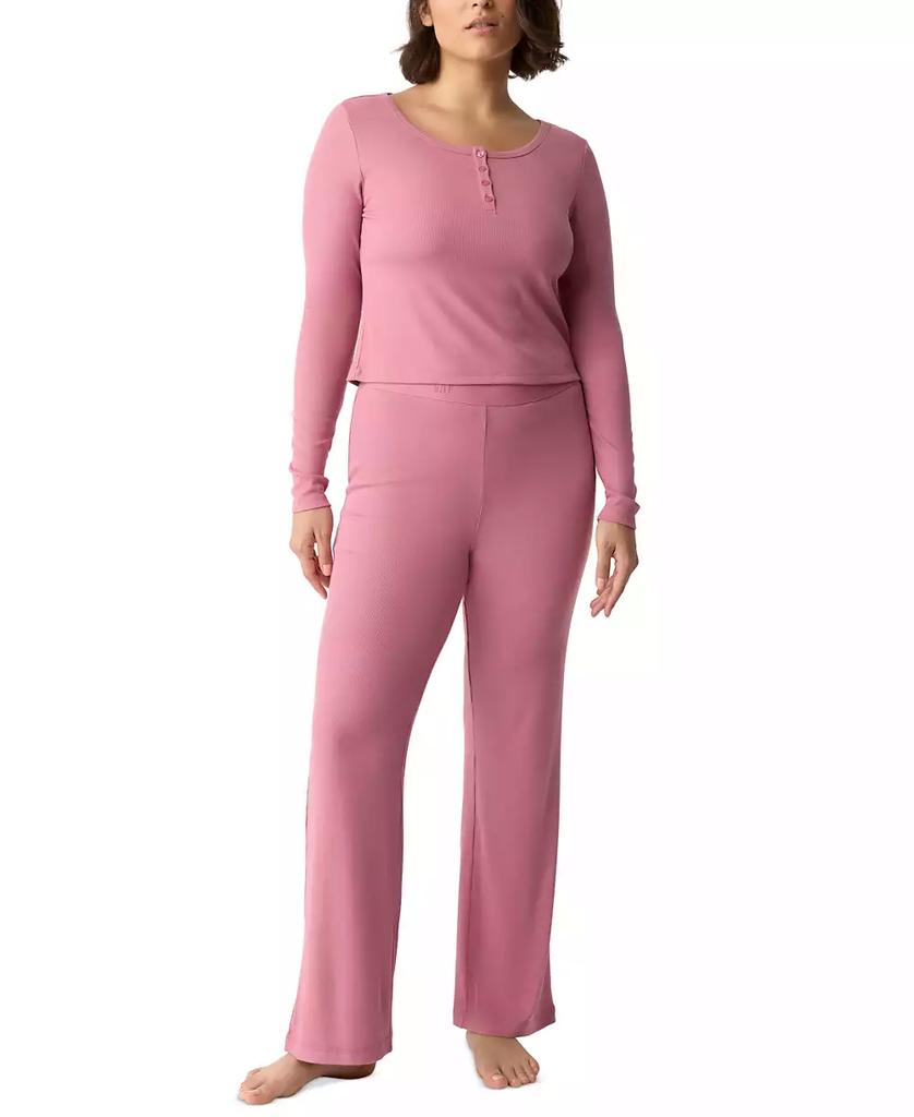 GAP GapBody Women's Long-Sleeve Rib Pajama Top