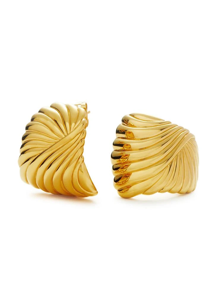 Missoma Ripple 18kt gold-plated stud earrings 5