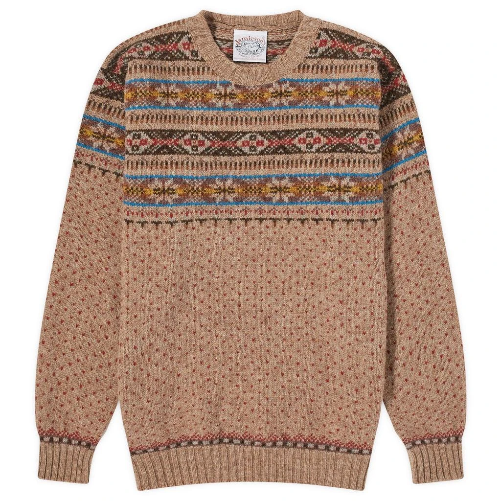 Jamiesons of Shetland Jamieson's of Shetland Nordic Fair Isle Crew Knit 1