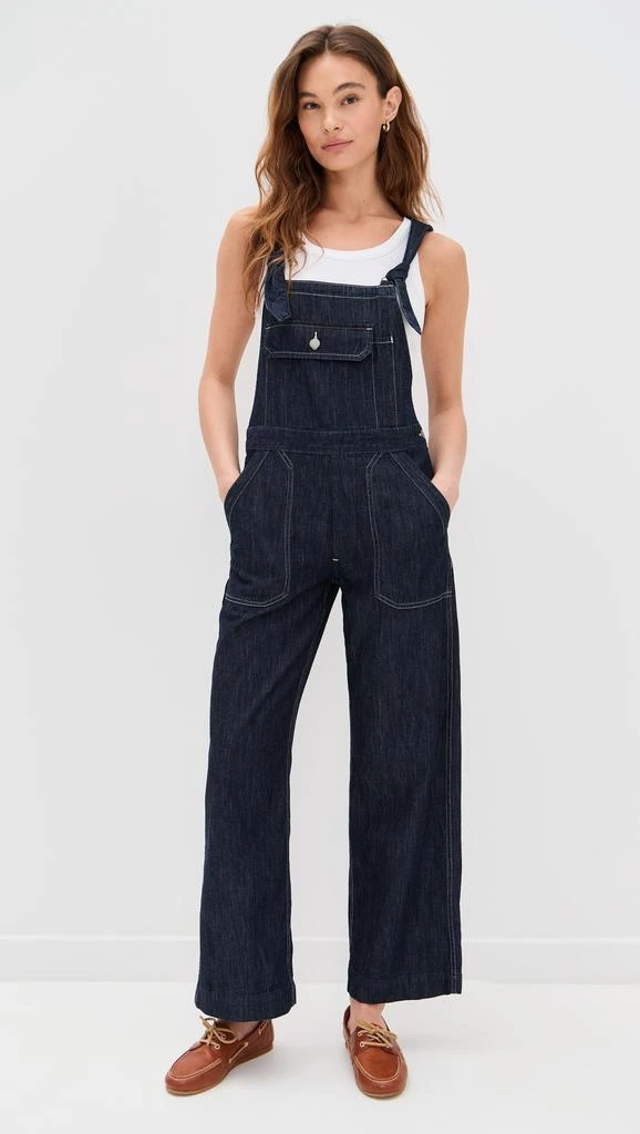 Denimist Tie Strap Relaxed Overalls 4