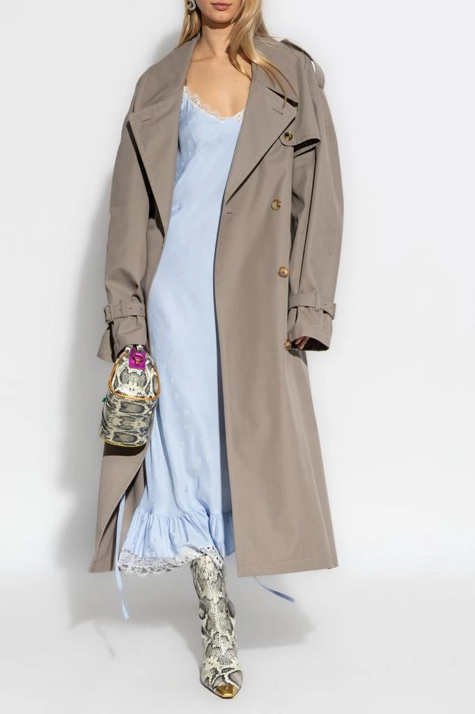Moschino Trench coat with pockets 2