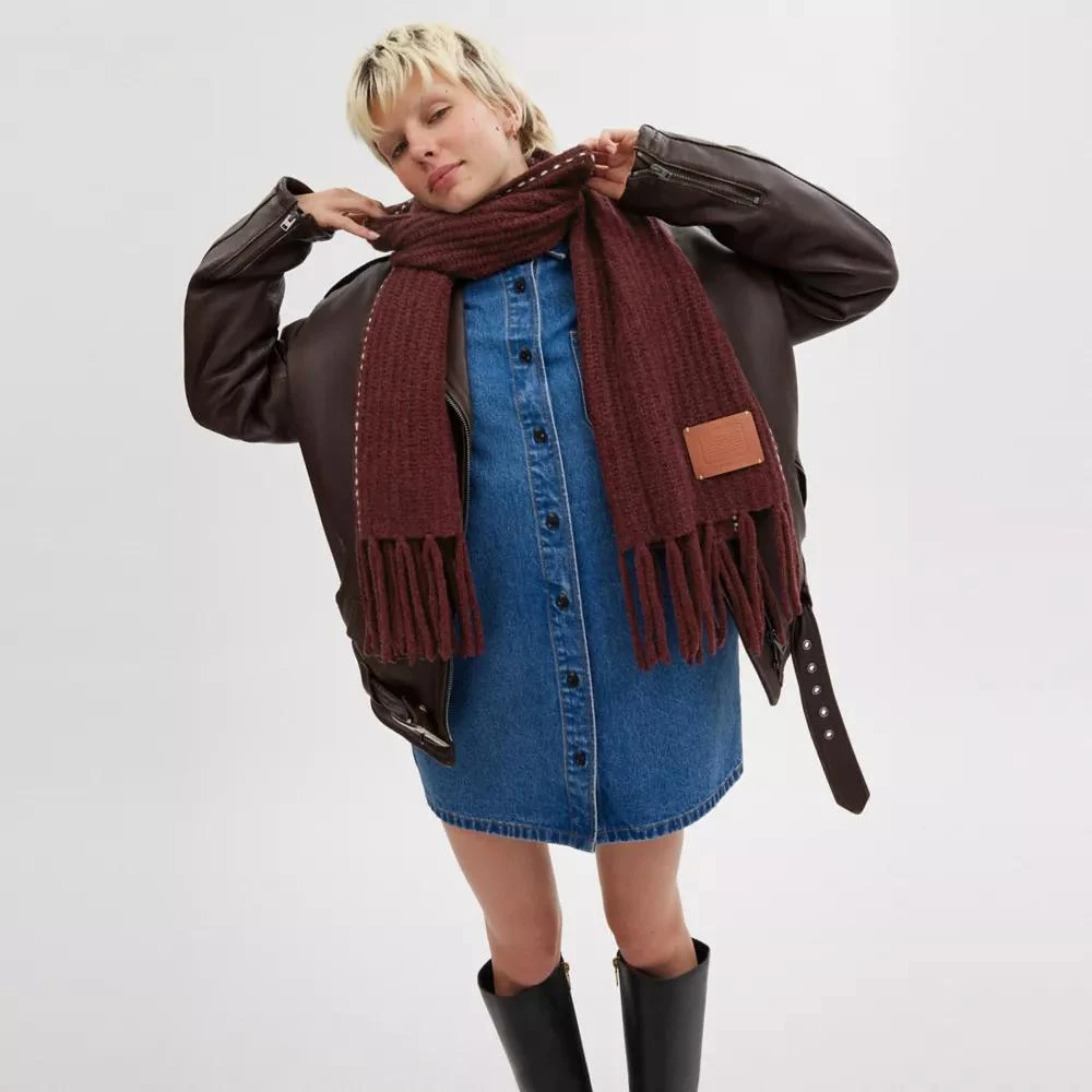 Coach Chunky Oversized Muffler 2