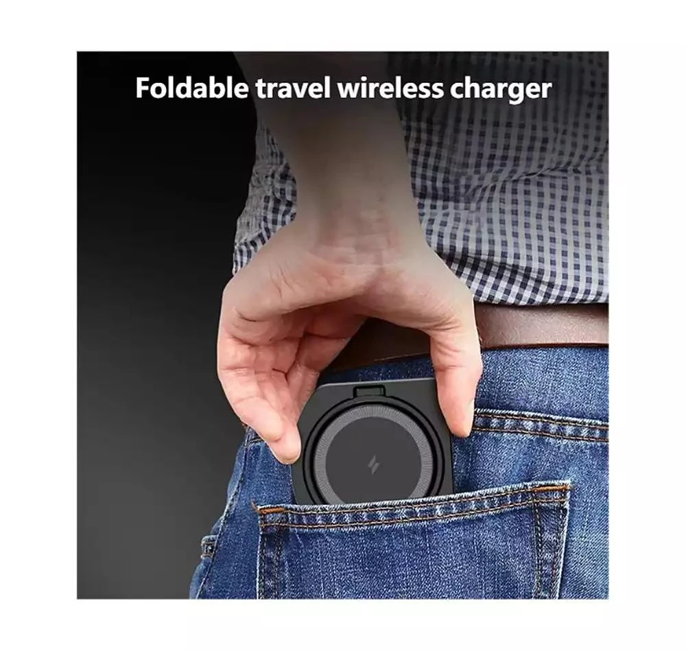 risokeys 3-in-1 Wireless Charger for Apple iPhone with Charging Port - Portable Foldable Charger for iWatch iPhone and Earphones 6