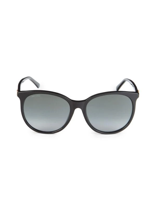 New Jimmy Choo Ilana 57mm Black Women\'s Sunglasses Jimmy Choo Full Package NEW JIMMY CHOO ILANA/F/SK 26S9O BLACK AUTHENTIC SUNGLASSES  main image 3
