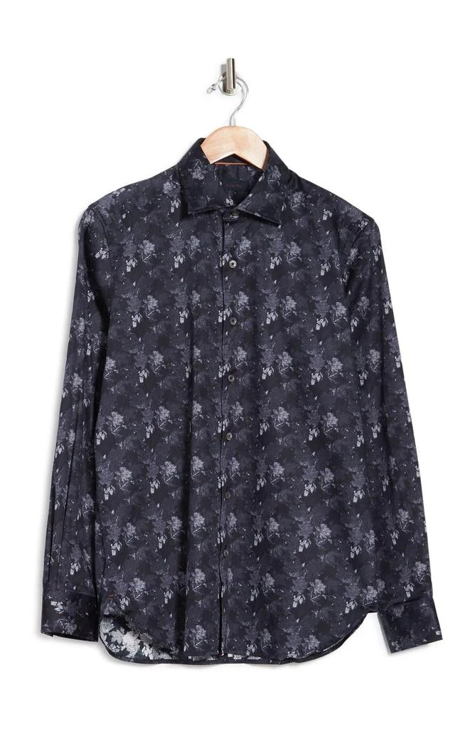 Zanella Tailored Fit Abstract Button-Up Shirt 1