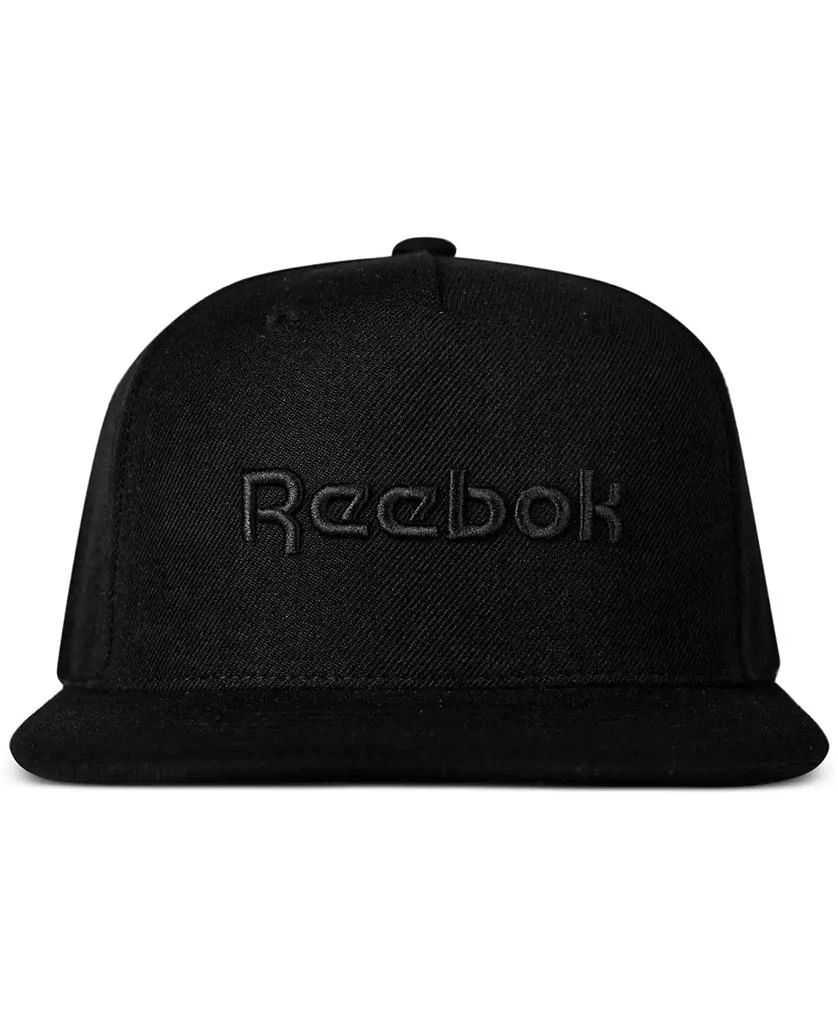 Reebok Men's Logo Embroidered Flat-Brim Snapback Hat 1