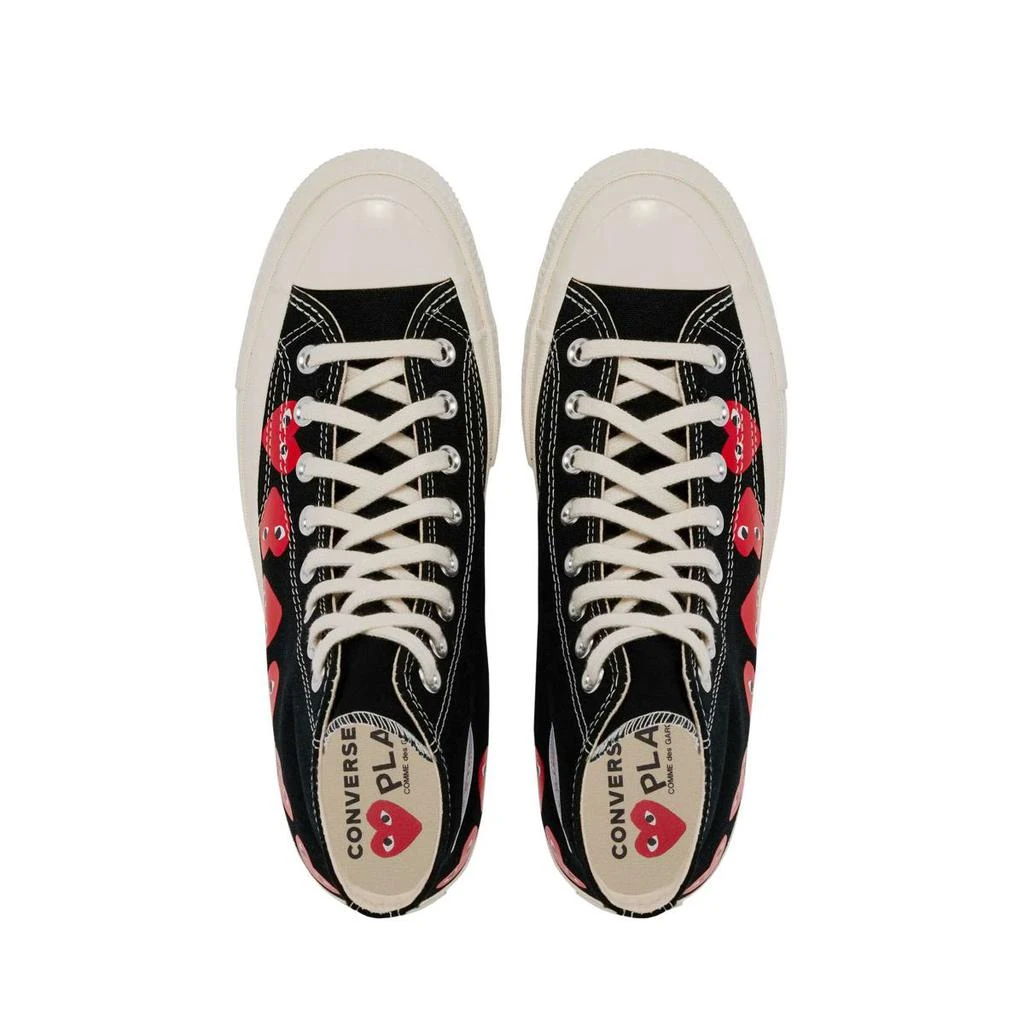 COMME DES GARÇONS PLAY COMME DES GARÇONS PLAY CONVERSE CHUCK 70 MULTI HEART HIGH BLACK 6