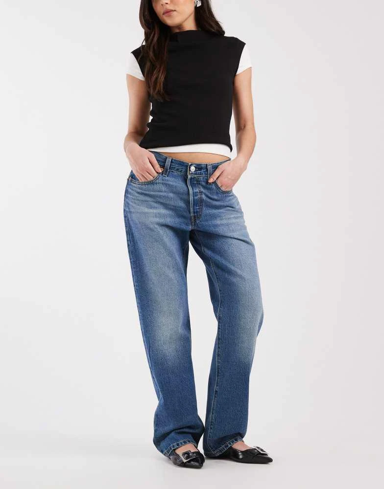 Levi
s Levi
s 501 90
s jeans in mid blue