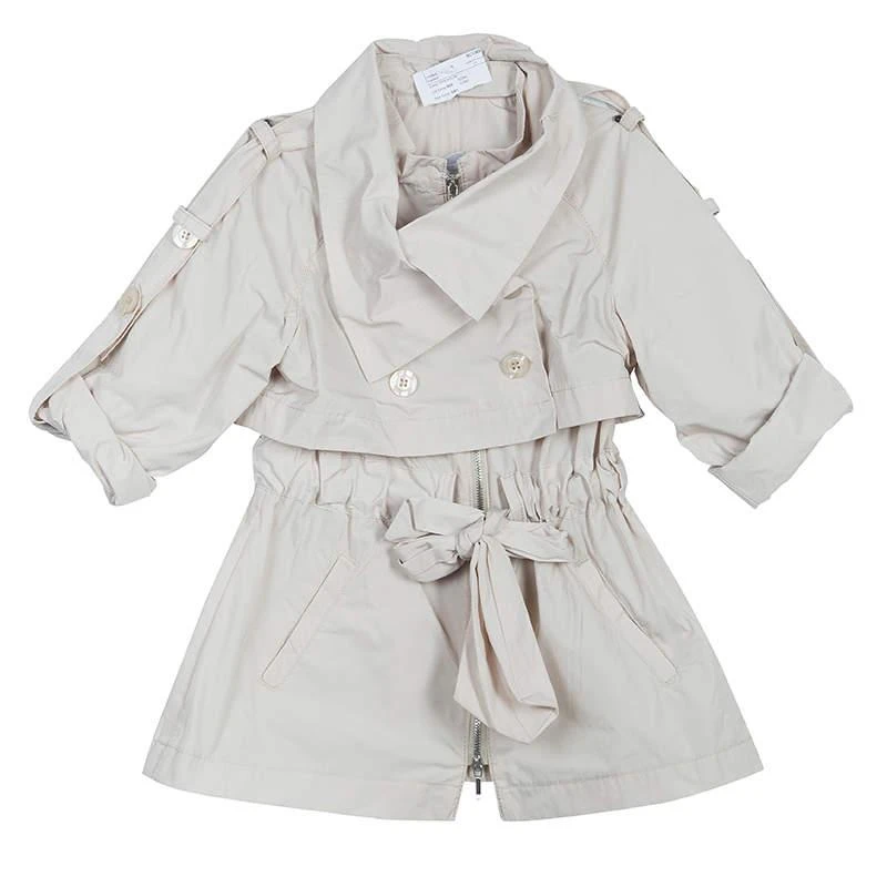 ERMANNO Scervino Street Girls Beige Trench Coat 6 Yrs 1